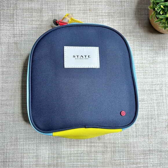STATE Kane Mini backpack and mini Rodgers snack/ lunch pack bundle, blue/ green - Picture 7 of 10